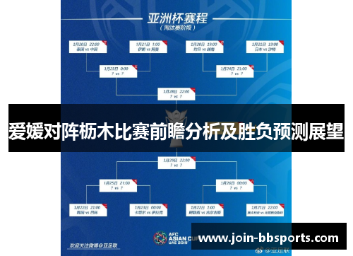 爱媛对阵枥木比赛前瞻分析及胜负预测展望
